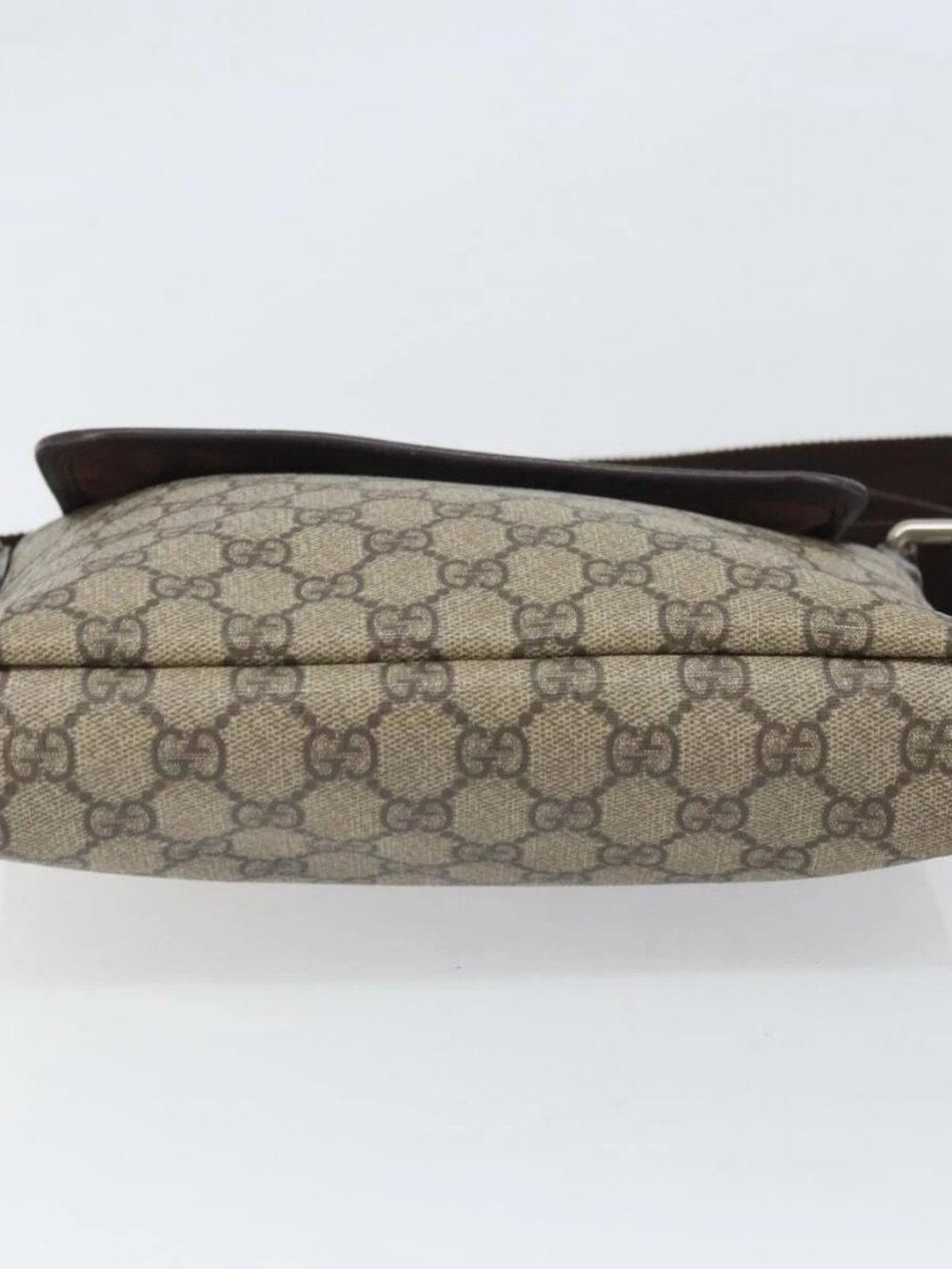 GUCCI GG Supreme Shoulder Bag PVC Beige Gold 223666 Auth 170370 - Picture 5 of 16